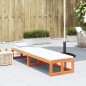 vidaXL Banco sofá de jardín extensible madera maciza de pino marrón vidaXL Banco sofá de jardín extensible madera maciza de pino marrón