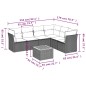 vidaXL Set de comedor de jardín 7 pzas y cojines ratán sintético negro vidaXL Set de comedor de jardín 7 pzas y cojines ratán sintético negro
