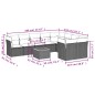 vidaXL Set de sofás de jardín 10 pzas cojines ratán sintético negro vidaXL Set de sofás de jardín 10 pzas cojines ratán sintético negro