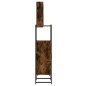 vidaXL Set de muebles baño 3 pzas madera contrachapada roble ahumado