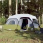 vidaXL Tienda de campaña con LED tela opaca impermeable verde