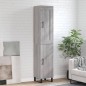 vidaXL Aparador alto madera contrachapada gris Sonoma 34,5x34x180 cm vidaXL Aparador alto madera contrachapada gris Sonoma 34,5x34x180 cm