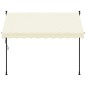 vidaXL Toldo retráctil de tela y acero crema 250x150 cm vidaXL Toldo retráctil de tela y acero crema 250x150 cm