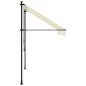 vidaXL Toldo retráctil de tela y acero crema 250x150 cm vidaXL Toldo retráctil de tela y acero crema 250x150 cm