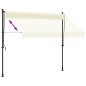 vidaXL Toldo retráctil de tela y acero crema 250x150 cm vidaXL Toldo retráctil de tela y acero crema 250x150 cm
