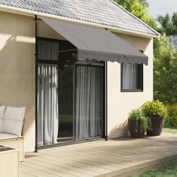 vidaXL Toldo retráctil de tela y acero gris antracita 200x150 cm