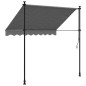 vidaXL Toldo retráctil de tela y acero gris antracita 200x150 cm