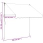 vidaXL Toldo retráctil de tela y acero gris antracita 200x150 cm