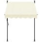 vidaXL Toldo retráctil de tela y acero crema 150x150 cm vidaXL Toldo retráctil de tela y acero crema 150x150 cm