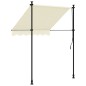 vidaXL Toldo retráctil de tela y acero crema 150x150 cm vidaXL Toldo retráctil de tela y acero crema 150x150 cm