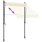 vidaXL Toldo retráctil de tela y acero crema 150x150 cm vidaXL Toldo retráctil de tela y acero crema 150x150 cm