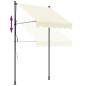vidaXL Toldo retráctil de tela y acero crema 150x150 cm vidaXL Toldo retráctil de tela y acero crema 150x150 cm