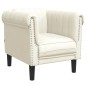 vidaXL Sillón de terciopelo color crema vidaXL Sillón de terciopelo color crema