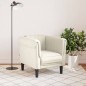 vidaXL Sillón de terciopelo color crema vidaXL Sillón de terciopelo color crema