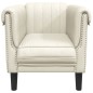 vidaXL Sillón de terciopelo color crema vidaXL Sillón de terciopelo color crema