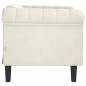 vidaXL Sillón de terciopelo color crema vidaXL Sillón de terciopelo color crema