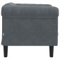 vidaXL Sillón de terciopelo gris oscuro vidaXL Sillón de terciopelo gris oscuro