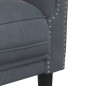 vidaXL Sillón de terciopelo gris oscuro vidaXL Sillón de terciopelo gris oscuro