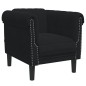 vidaXL Sillón de terciopelo negro