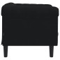 vidaXL Sillón de terciopelo negro