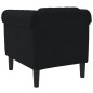 vidaXL Sillón de terciopelo negro