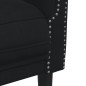 vidaXL Sillón de terciopelo negro