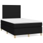 vidaXL Cama box spring con colchón y luces LED tela negro 120x190 cm vidaXL Cama box spring con colchón y luces LED tela negro 120x190 cm