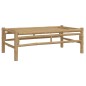 vidaXL Set de muebles de jardín 3 piezas bambú con cojines gris oscuro vidaXL Set de muebles de jardín 3 piezas bambú con cojines gris oscuro