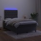 vidaXL Cama box spring con colchón y LED terciopelo negro 120x190 cm vidaXL Cama box spring con colchón y LED terciopelo negro 120x190 cm