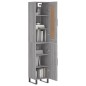 vidaXL Aparador alto madera contrachapada gris Sonoma 34,5x34x180 cm vidaXL Aparador alto madera contrachapada gris Sonoma 34,5x34x180 cm