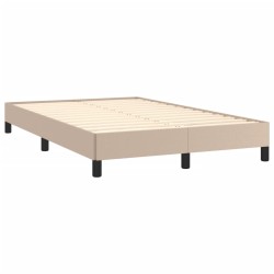 vidaXL Estructura de cama cuero sintético color capuchino 120x190 cm