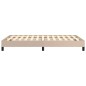 vidaXL Estructura de cama cuero sintético color capuchino 120x190 cm
