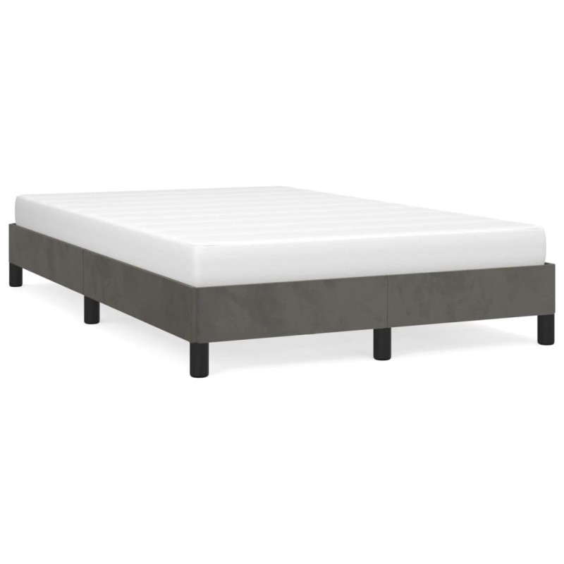 vidaXL Estructura de cama terciopelo gris oscuro 120x190 cm vidaXL Estructura de cama terciopelo gris oscuro 120x190 cm