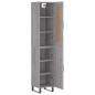 vidaXL Aparador alto madera contrachapada gris Sonoma 34,5x34x180 cm vidaXL Aparador alto madera contrachapada gris Sonoma 34,5x34x180 cm