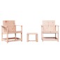 vidaXL Juego de muebles de jardín 3 pzas madera maciza abeto Douglas