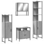 vidaXL Set de muebles de baño 4 pzas madera contrachapada gris sonoma vidaXL Set de muebles de baño 4 pzas madera contrachapada gris sonoma