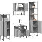 vidaXL Set de muebles de baño 4 pzas madera contrachapada gris sonoma vidaXL Set de muebles de baño 4 pzas madera contrachapada gris sonoma