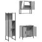 vidaXL Set de muebles de baño 3 pzas madera contrachapada gris sonoma vidaXL Set de muebles de baño 3 pzas madera contrachapada gris sonoma