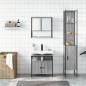 vidaXL Set de muebles de baño 3 pzas madera contrachapada gris sonoma vidaXL Set de muebles de baño 3 pzas madera contrachapada gris sonoma