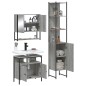 vidaXL Set de muebles de baño 3 pzas madera contrachapada gris sonoma vidaXL Set de muebles de baño 3 pzas madera contrachapada gris sonoma