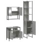 vidaXL Set de muebles de baño 3 pzas madera contrachapada gris sonoma vidaXL Set de muebles de baño 3 pzas madera contrachapada gris sonoma