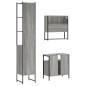 vidaXL Set de muebles de baño 3 pzas madera contrachapada gris sonoma vidaXL Set de muebles de baño 3 pzas madera contrachapada gris sonoma