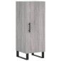vidaXL Aparador alto madera contrachapada gris Sonoma 34,5x34x180 cm vidaXL Aparador alto madera contrachapada gris Sonoma 34,5x34x180 cm