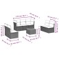 vidaXL Set de sofás de jardín 8 piezas y cojines ratán sintético negro vidaXL Set de sofás de jardín 8 piezas y cojines ratán sintético negro