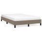 vidaXL Estructura de cama tela gris taupe 120x190 cm vidaXL Estructura de cama tela gris taupe 120x190 cm