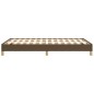 vidaXL Estructura de cama tela marrón oscuro 120x190 cm
