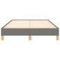 vidaXL Estructura de cama tela gris oscuro 120x190 cm