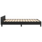 vidaXL Estructura cama con cabecero cuero sintético negro 120x190 cm