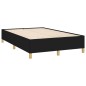 vidaXL Cama box spring con colchón y luces LED tela negro 120x190 cm vidaXL Cama box spring con colchón y luces LED tela negro 120x190 cm