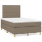 vidaXL Cama box spring con colchón y LED tela gris taupe 120x190 cm vidaXL Cama box spring con colchón y LED tela gris taupe 120x190 cm